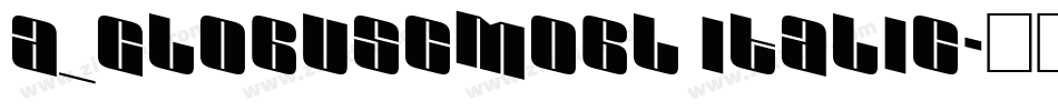 a_GlobusCmObl Italic字体转换